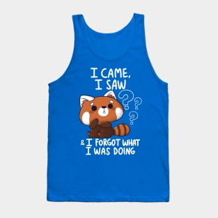 Forgetful Red Panda Tank Top